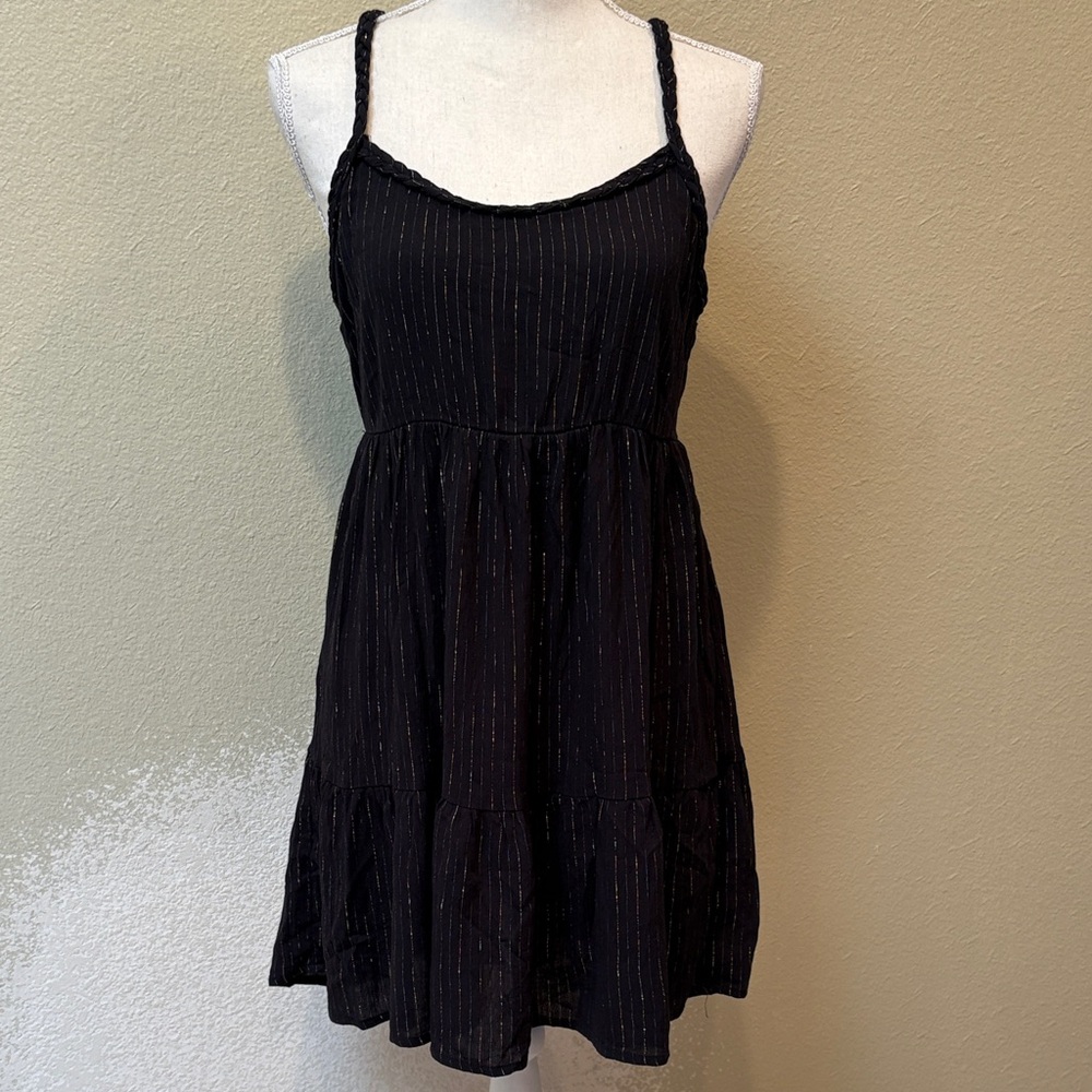 NWT MIKEN Swim Black Coverup, Size S